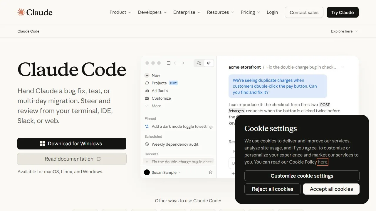 Anthropic Claude Code 命令行编程工具