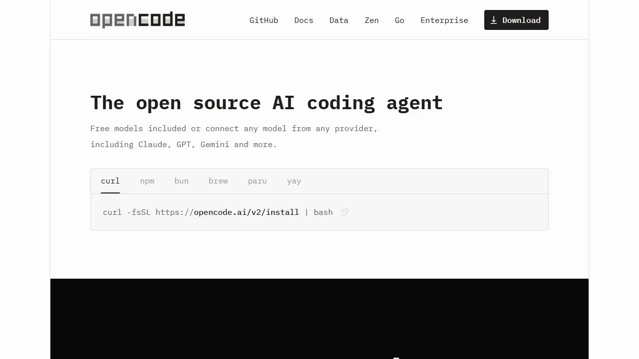 OpenCode 开源 AI 编程平台