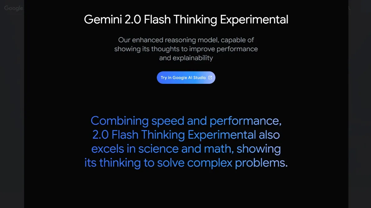 Gemini 2.0 Flash Thinking