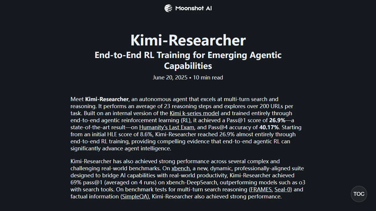 Kimi-Researcher