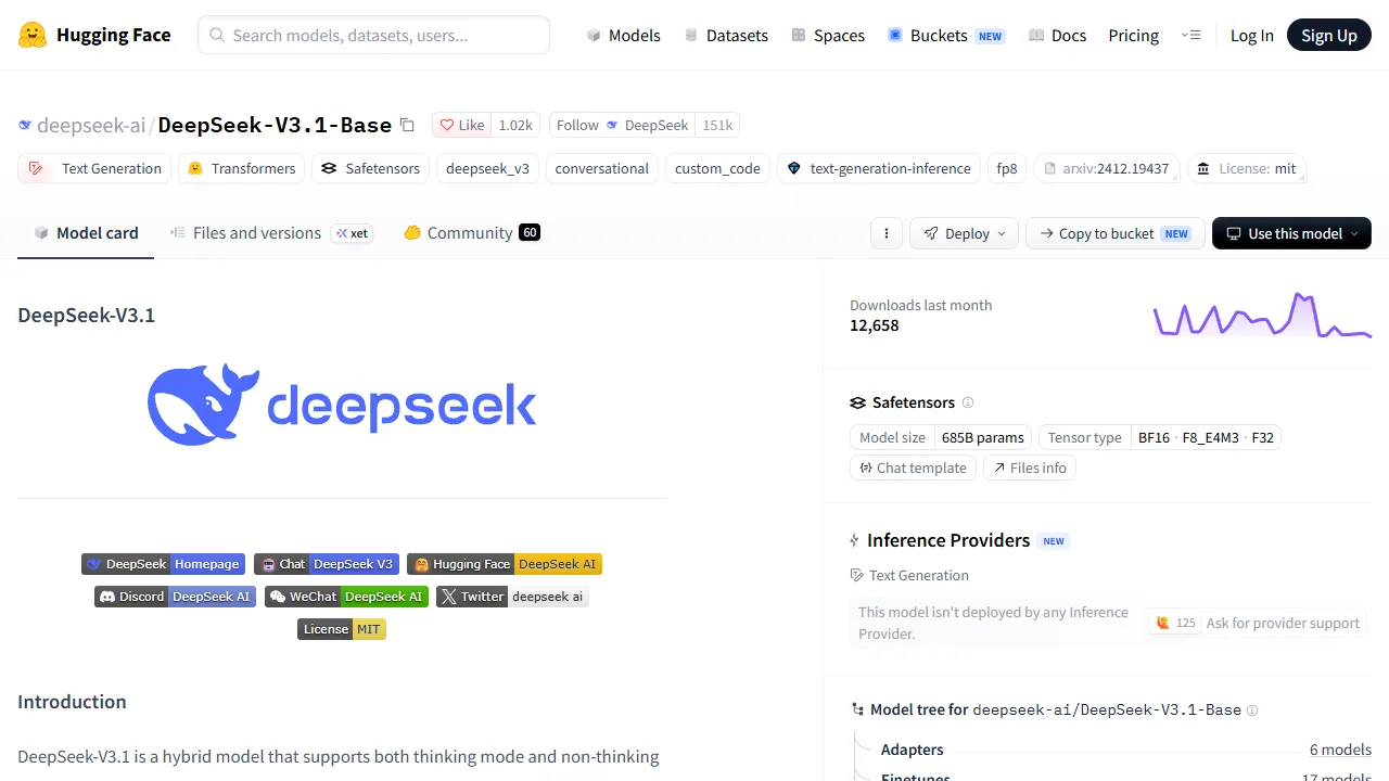DeepSeek V3.1