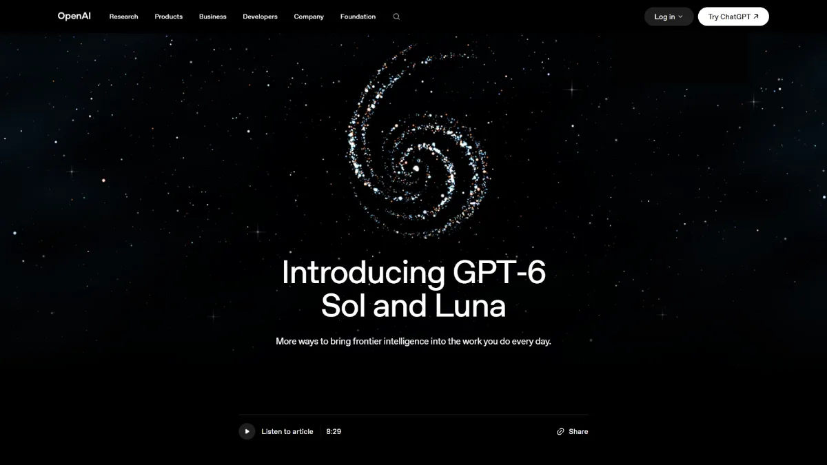 GPT-6 Sol